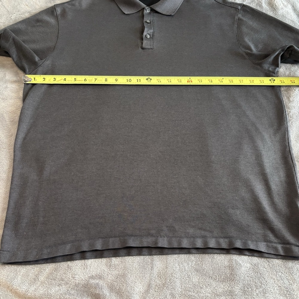 Nike Tiger Woods Collection Golf Polo Shirt Mens XL Gray Striped - Picture 8 of 12